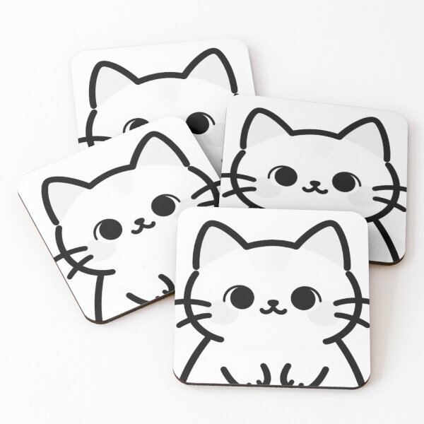 Item preview, black and white cat  designed and sold by Shazzi_shop.