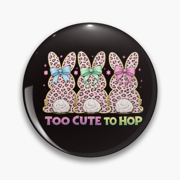Item preview, Too Cute To Hop Easter Bunny Leopard Print Design designed and sold by TreeDoPrints.