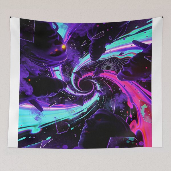 Item preview, Intertwined purple and blue color pattern designed and sold by saly55887.