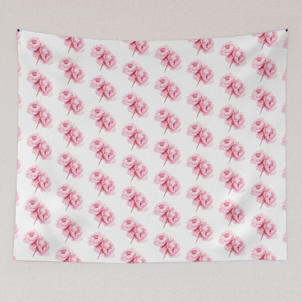 Item preview, Light pink peonies watercolor designed and sold by uunaa.