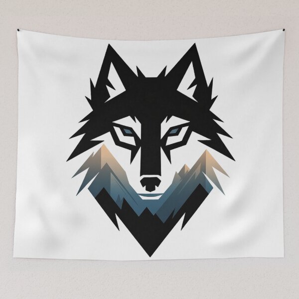 Item preview, Wolf Mountains graphic T-Shirt Design designed and sold by JSArtDesign.
