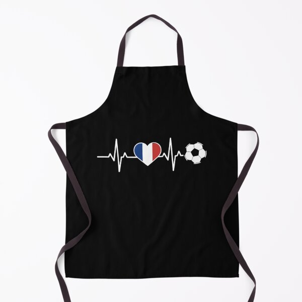 Aperçu de l'œuvre Battement de coeur du football français | Fan de football des Bleus créée et vendue par dudelinart.