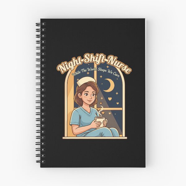 Item preview, Night Shift Nurse – While The World Sleeps We Care Cute Coffee Nurse Design designed and sold by CottonFirst.
