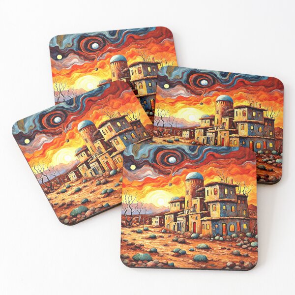 Item preview, Abandoned Village at Sunset designed and sold by George Hutton Hunter.