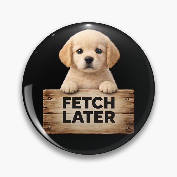 Item preview, Fetch Later Cute Puppy Sticker designed and sold by EimSol.
