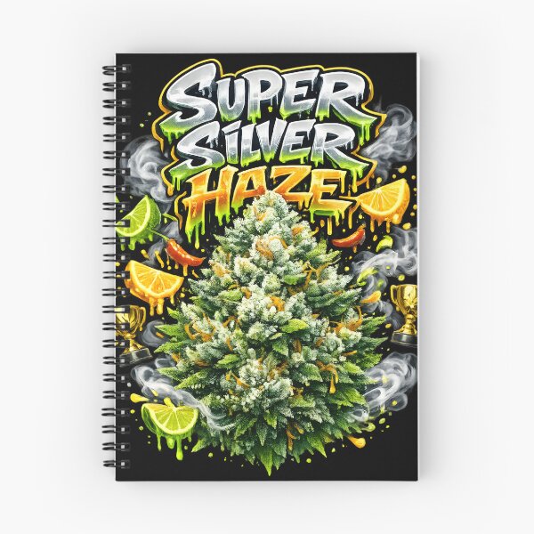 Item preview, Super Silver Haze Graffiti Print | Citrus Spicy Sativa Strain Typography | Uplifting designed and sold by WAUZ.
