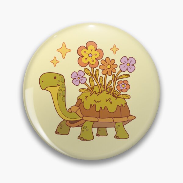 Item preview, Tortoise with flowers on its shell designed and sold by Erika Vaigel Creations.