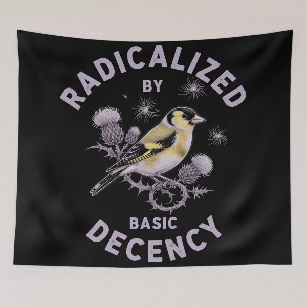 Item preview, Radicalized By Basic Decency Inspires Courage For Change designed and sold by SkeletonsDanger.