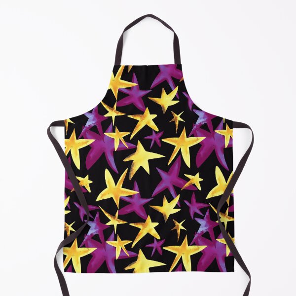 Item preview, Pink-Magenta And Golden Hues Scattered Stars Pattern designed and sold by DEC02.