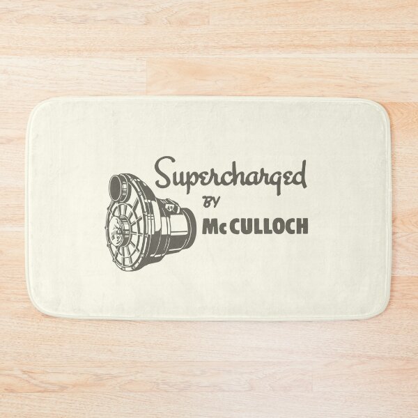 Item preview, Supercharged by McCulloch - gray print designed and sold by retropetrol.