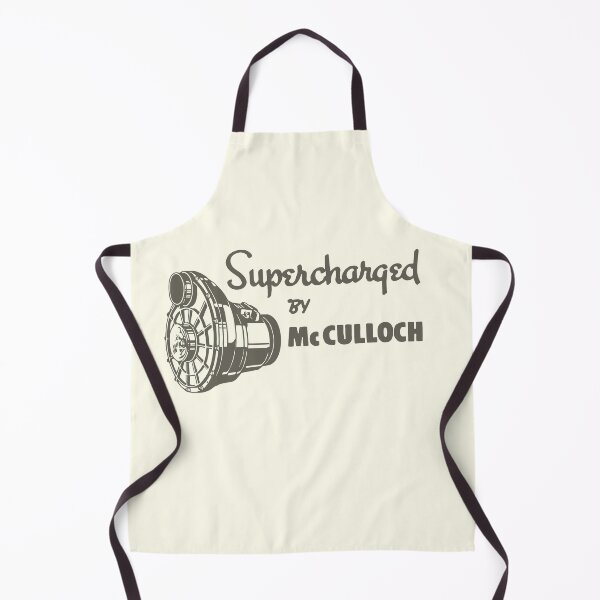 Item preview, Supercharged by McCulloch - gray print designed and sold by retropetrol.