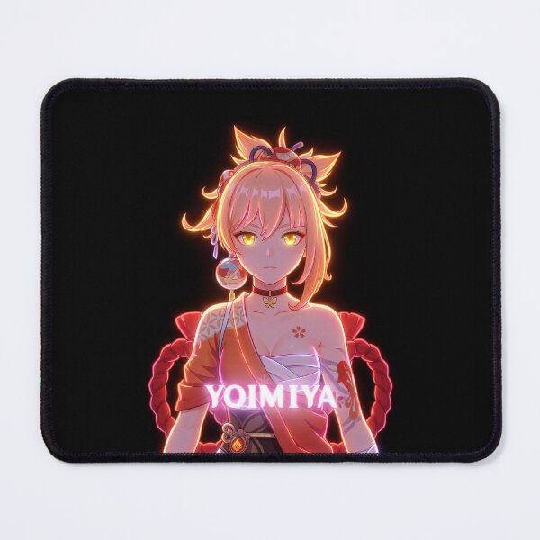Item preview, Neon Frolicking Flames Yoimiya - Fan Art Portrait designed and sold by EWCY store.