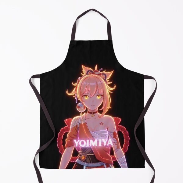 Item preview, Neon Frolicking Flames Yoimiya - Fan Art Portrait designed and sold by EWCY store.