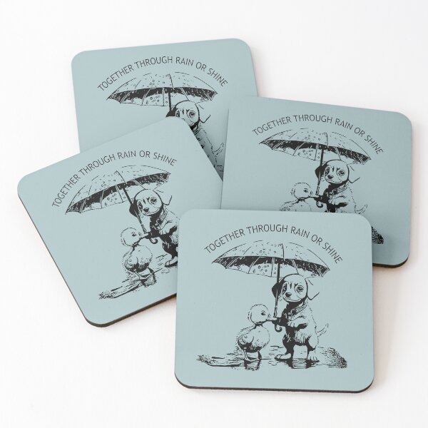 Item preview, Duck and dog—Together through Rain or Shine designed and sold by bearification.