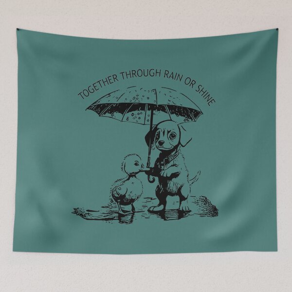 Item preview, Duck and dog—Together through Rain or Shine designed and sold by bearification.