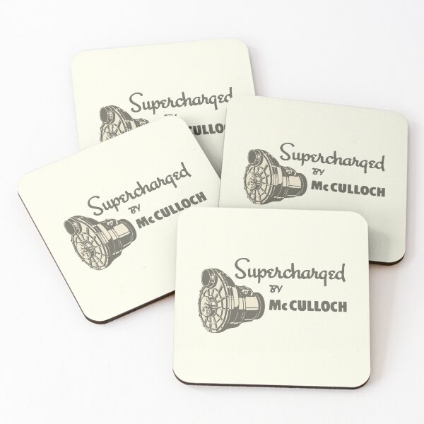 Item preview, Supercharged by McCulloch - gray print designed and sold by retropetrol.