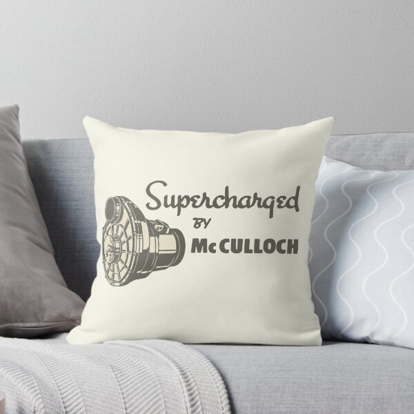 Item preview, Supercharged by McCulloch - gray print designed and sold by retropetrol.