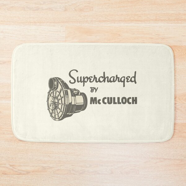 Item preview, Supercharged by McCulloch - gray print designed and sold by retropetrol.