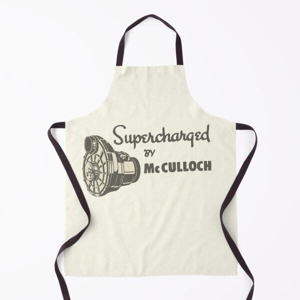 Item preview, Supercharged by McCulloch - gray print designed and sold by retropetrol.