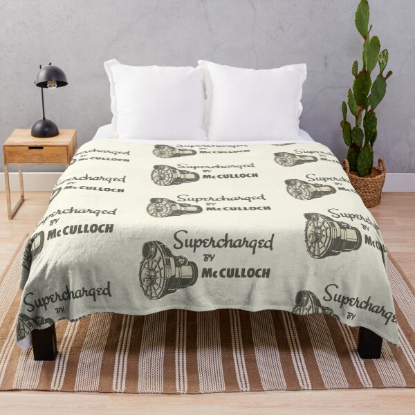 Item preview, Supercharged by McCulloch - gray print designed and sold by retropetrol.