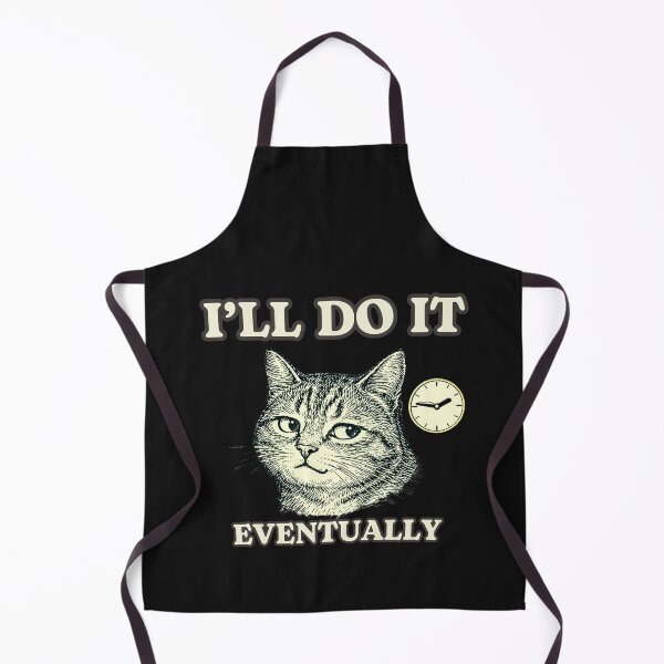 Item preview, I’ll Do It Eventually Cat Shirt, Funny Procrastination Cat Tee, Lazy Humor Minimalist T-Shirt, Time Delay Cat Design designed and sold by AdicretorDesign.