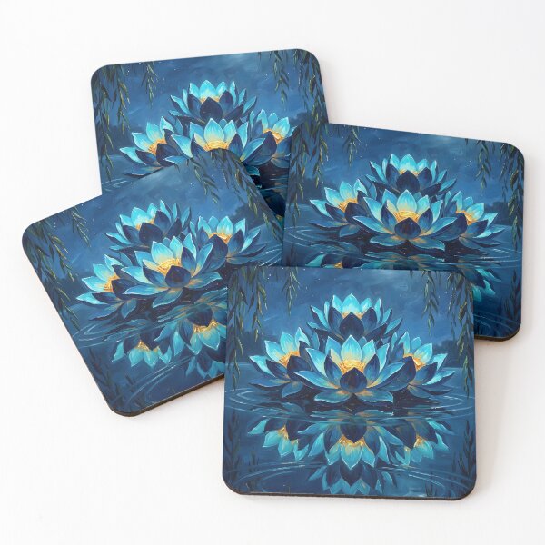 Item preview, Blue Lotus Night Moon Meditation designed and sold by Vista Atelier.