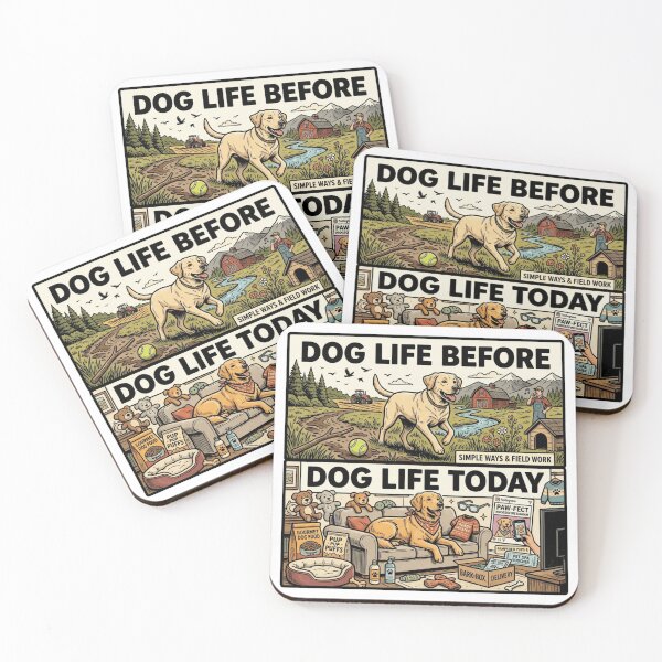 Item preview, Dog Life Then vs Today designed and sold by Imaginarium of Chaos falcon88 .