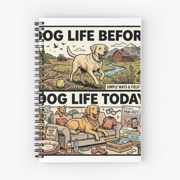 Item preview, Dog Life Then vs Today designed and sold by Imaginarium of Chaos falcon88 .