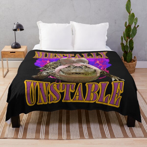 Item preview, Crocodile Meme Mentally Unstable designed and sold by CoconutArt10.