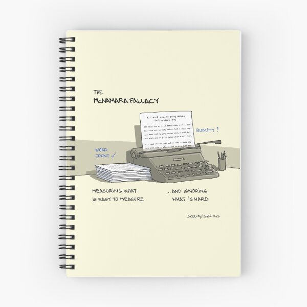 Item preview, The McNamara Fallacy designed and sold by Sketchplanations.