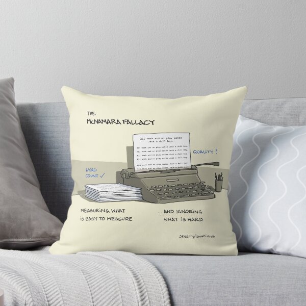 Item preview, The McNamara Fallacy designed and sold by Sketchplanations.