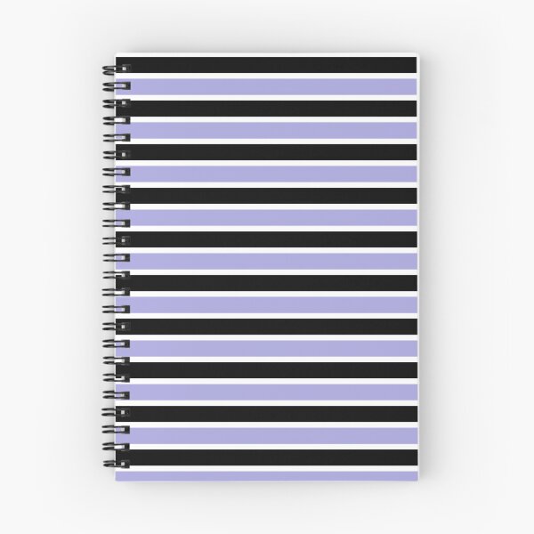 Item preview, Pastel Lilac, Black and White Horizontal Stripes Pattern designed and sold by PurplleArtz .