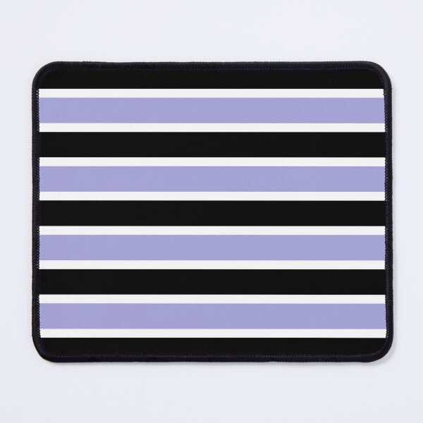 Item preview, Pastel Lilac, Black and White Horizontal Stripes Pattern designed and sold by PurplleArtz .