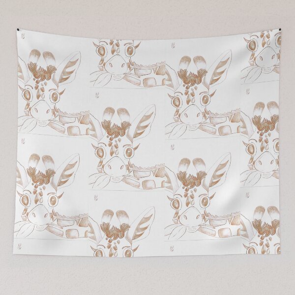 Item preview, Giraffa Buffa – Illustrazione Stilizzata a Matita designed and sold by DisegniPersonalizzati di irka87.