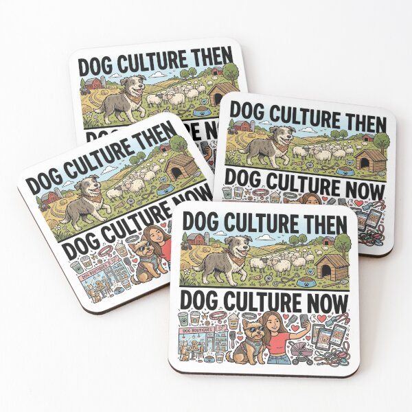 Item preview, Dog Culture Now vs Then designed and sold by Imaginarium of Chaos falcon88 .