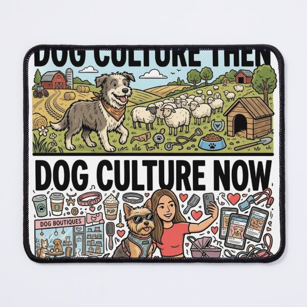 Item preview, Dog Culture Now vs Then designed and sold by Imaginarium of Chaos falcon88 .