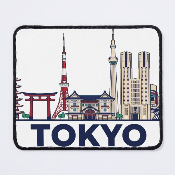 Item preview, Iconic Tokyo City Skyline – Modern & Traditional Landmarks designed and sold by amithc.