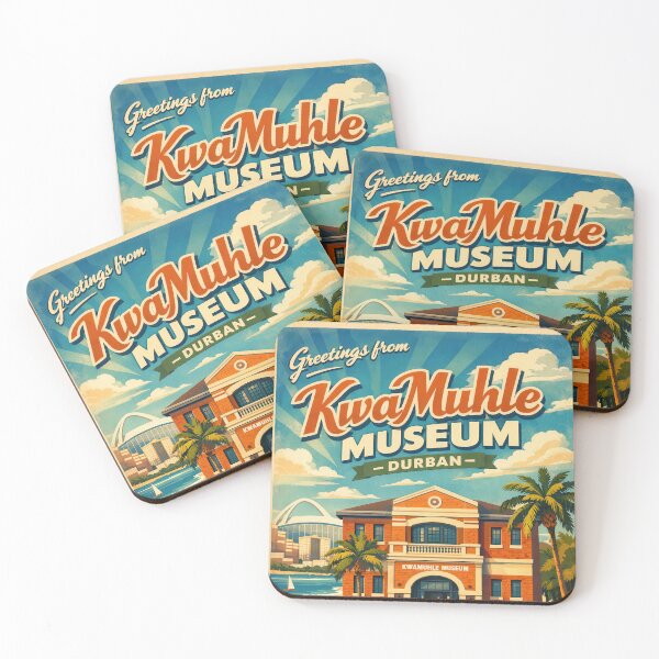Item preview, Vintage travel poster KwaMuhle Museum Durban – Retro Poster South Africa designed and sold by Earth Celebration Designs.