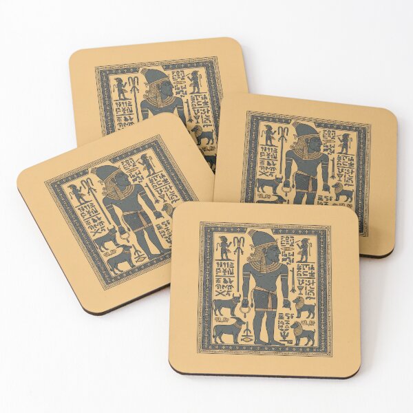 Item preview, Sumerian Cylinder Seal – God and Animals Engraving Art designed and sold by BestVarieties.