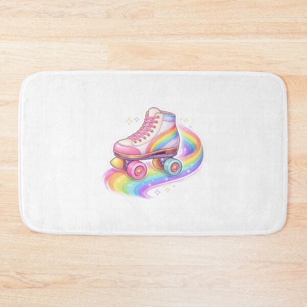 Item preview, Retro Rainbow Roller Skate Kawaii Pastel Aesthetic designed and sold by Dasts Cart.