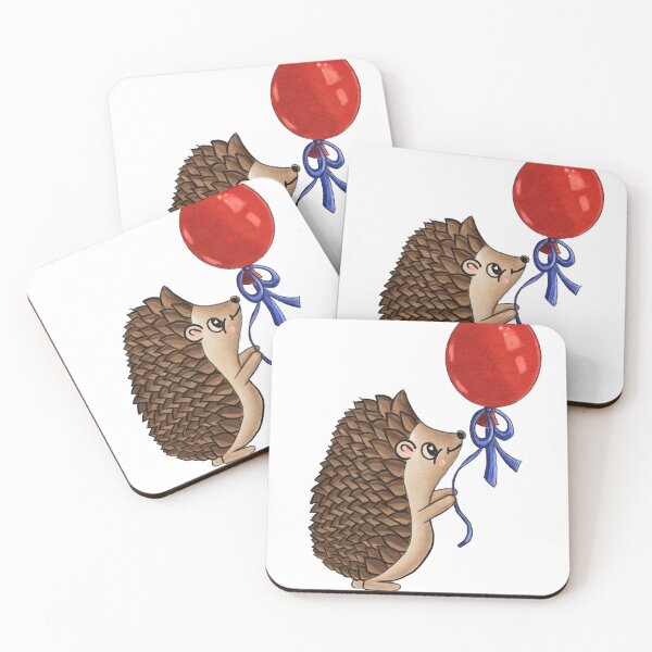 Item preview, So this is Love - cute Hedgehog and Ballon  designed and sold by LilSugarMouse.