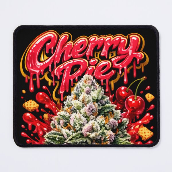 Item preview, Cherry Pie Graffiti Print | Sweet Cherry Hybrid Strain Typography | Euphoric Relaxing designed and sold by WAUZ.
