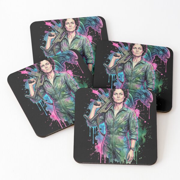 Item preview, Ellen Ripley Flamethrower Ready Aliens 1986 Classic Portrait designed and sold by Senpaiwaves.