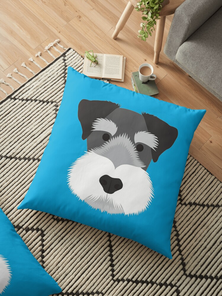 miniature schnauzer pillow