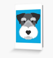 Miniature Schnauzer Greeting Card