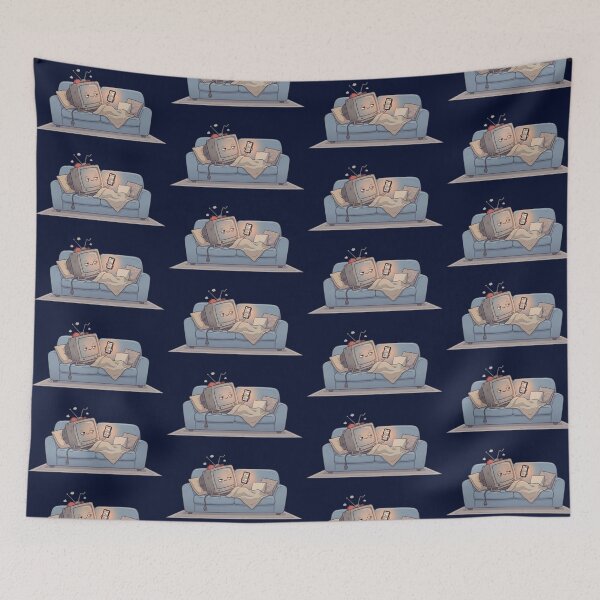 Item preview, Cozy Retro TV – Vintage Tech Lounge Design designed and sold by Dogandesighn.