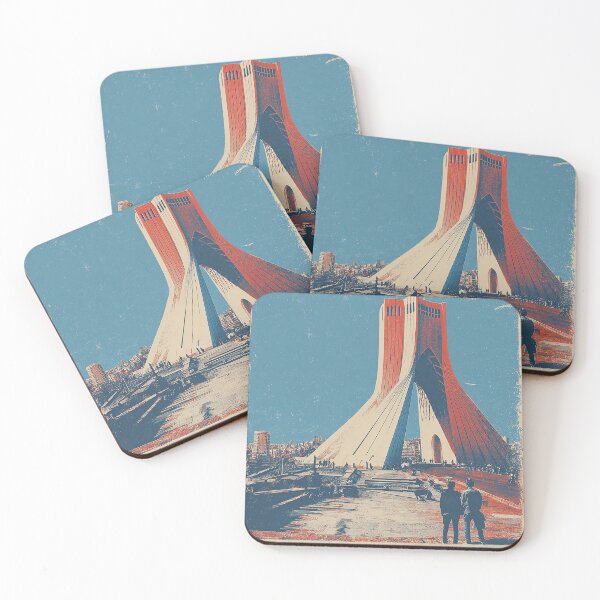 Item preview, Vintage Azadi Shahyad Tower Tehran Poster Art designed and sold by NILStudio.