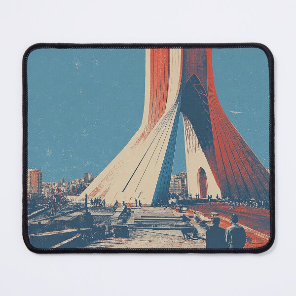 Item preview, Vintage Azadi Shahyad Tower Tehran Poster Art designed and sold by NILStudio.