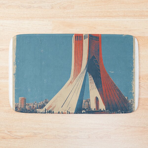 Item preview, Vintage Azadi Shahyad Tower Tehran Poster Art designed and sold by NILStudio.