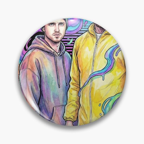 Item preview, Walter White and Jesse Pinkman Breaking Bad Duo Portrait designed and sold by Senpaiwaves.